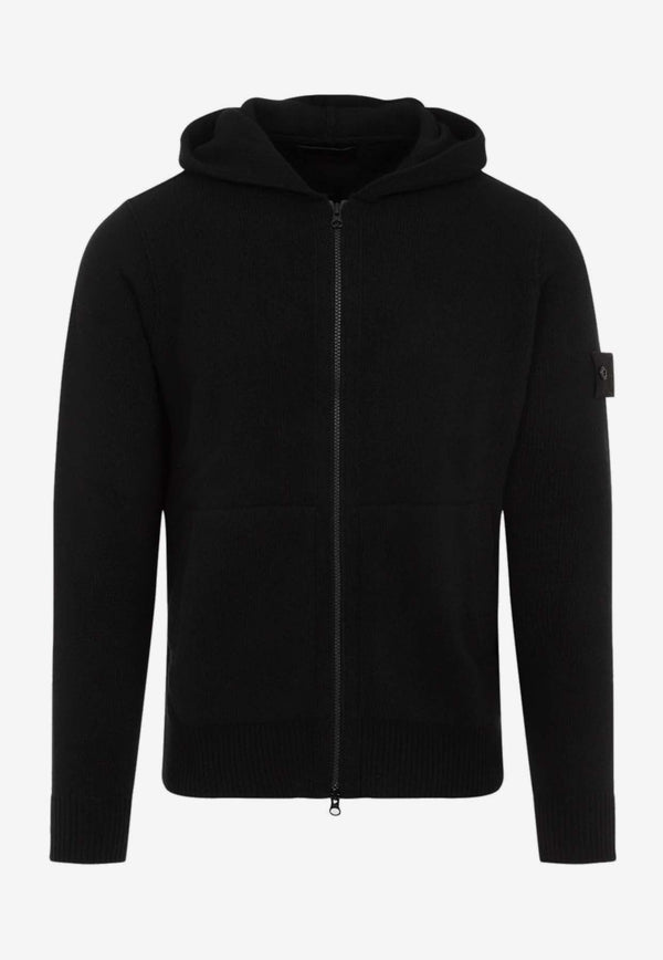 Logo Patch Zip-Up Hoodie