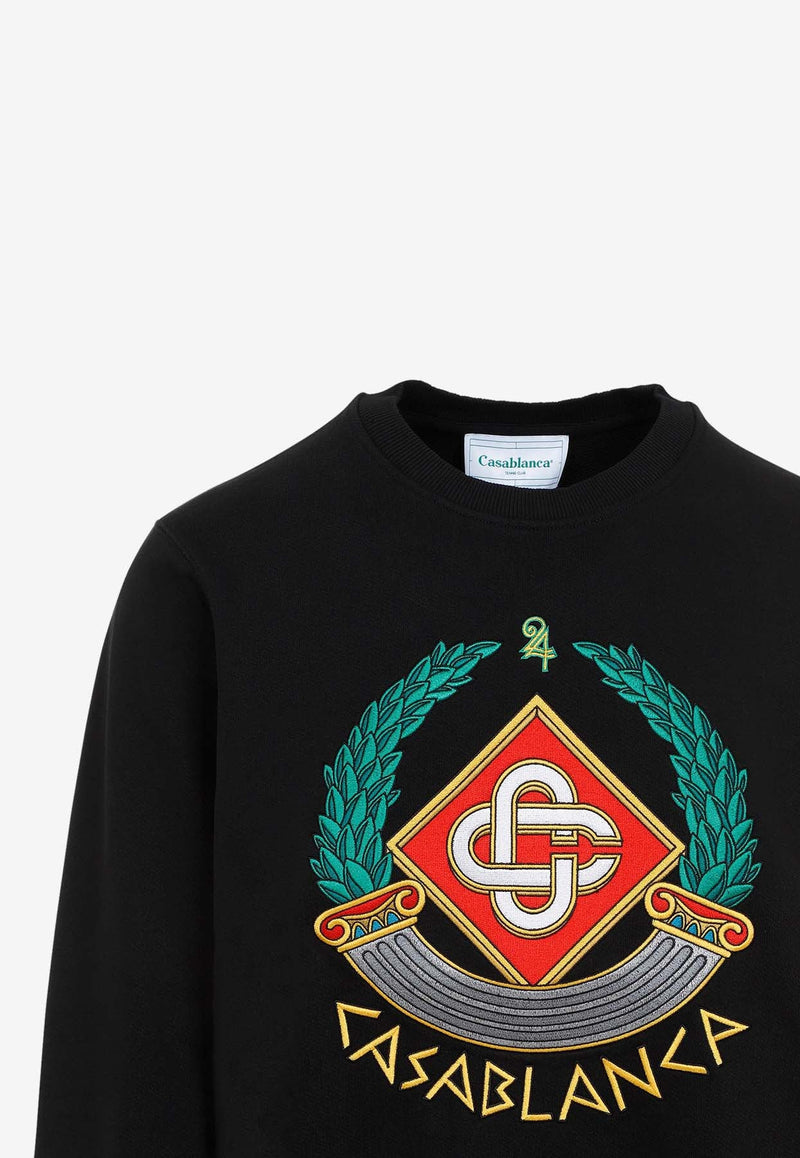 Crest Embroidered Sweatshirt