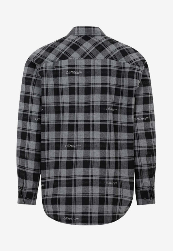 Check Flannel Padded Overshirt