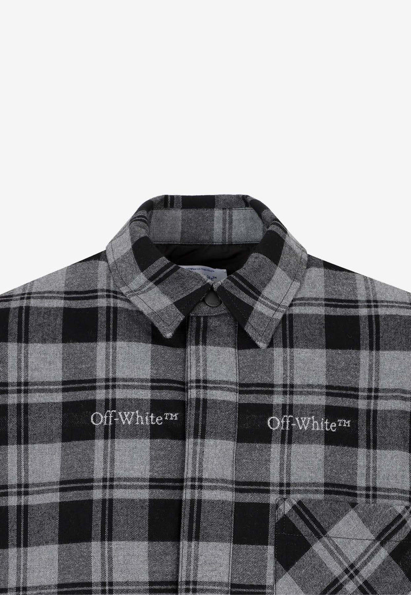 Check Flannel Padded Overshirt