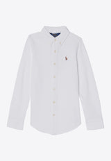 Logo-Embroidered Oxford Shirt