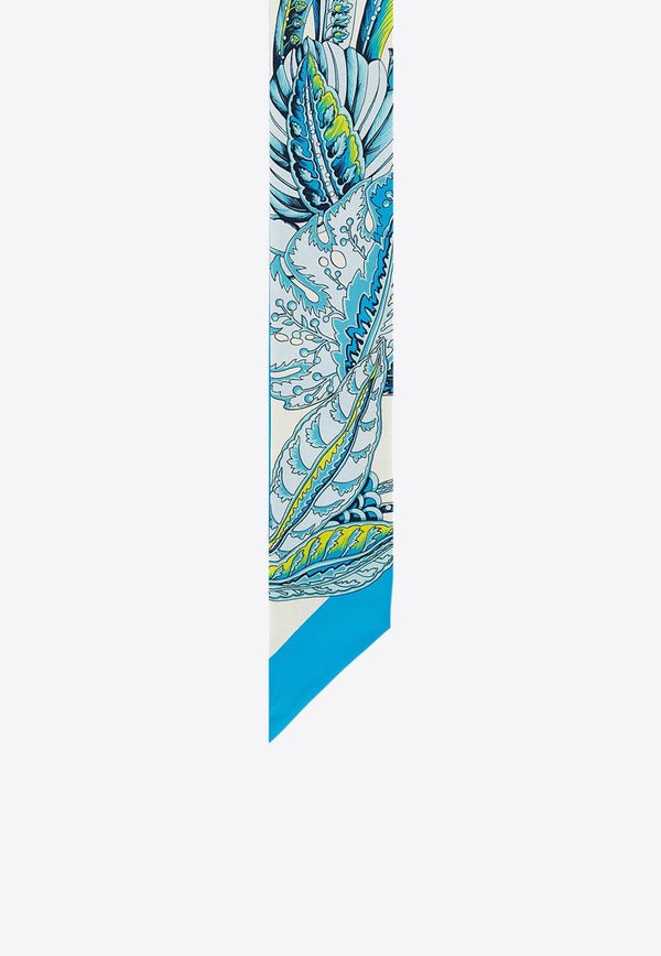Graphic Jacquard Silk Tie Scarf