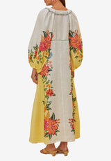 Bloom Garden Embroidered Maxi Dress