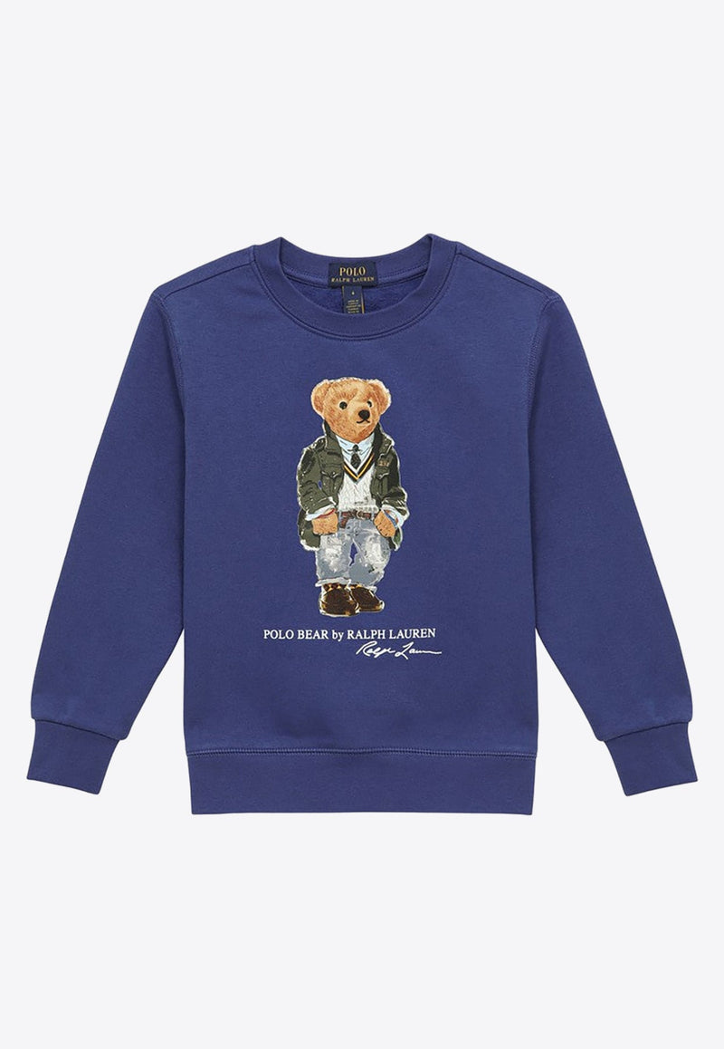 Boys Polo Bear Print Sweatshirt