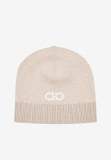 Gancini Jacquard Cashmere Beanie