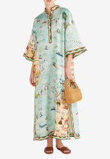 Swell Printed Maxi Shirt Dress