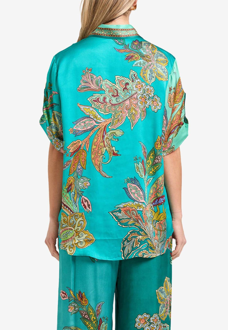 Franca Printed Silk Shirt