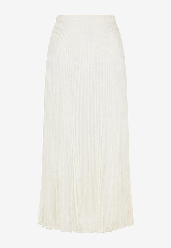 Iconographe Jacquard Pleated Midi Skirt