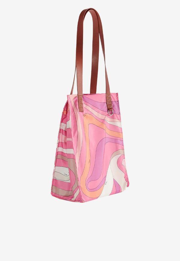 Medium Marmo-Print Tote Bag