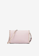Small Rockstud Crossbody Bag in Grained Leather