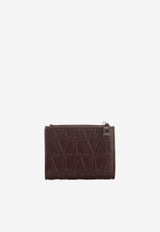 Embossed Iconographe Leather Zip Wallet