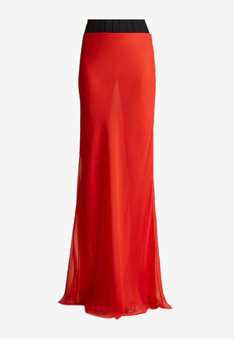 Mauva Floor-Length Skirt