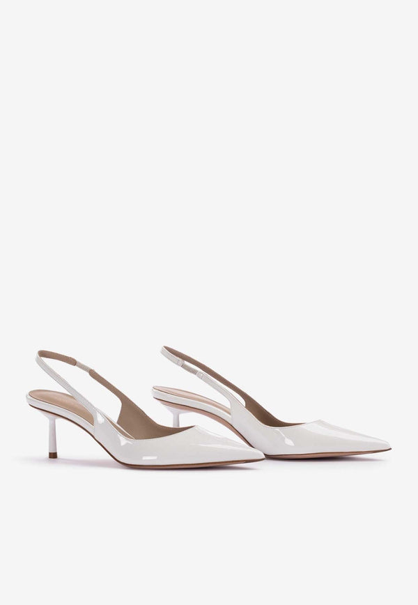 Bella 60 Patent Leather Slingback Pumps