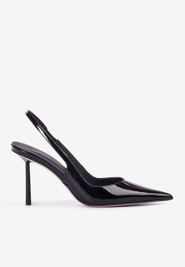 Bella 80 Patent Leather Slingback Pumps