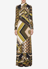 Vivara Print Maxi Shirt Dress