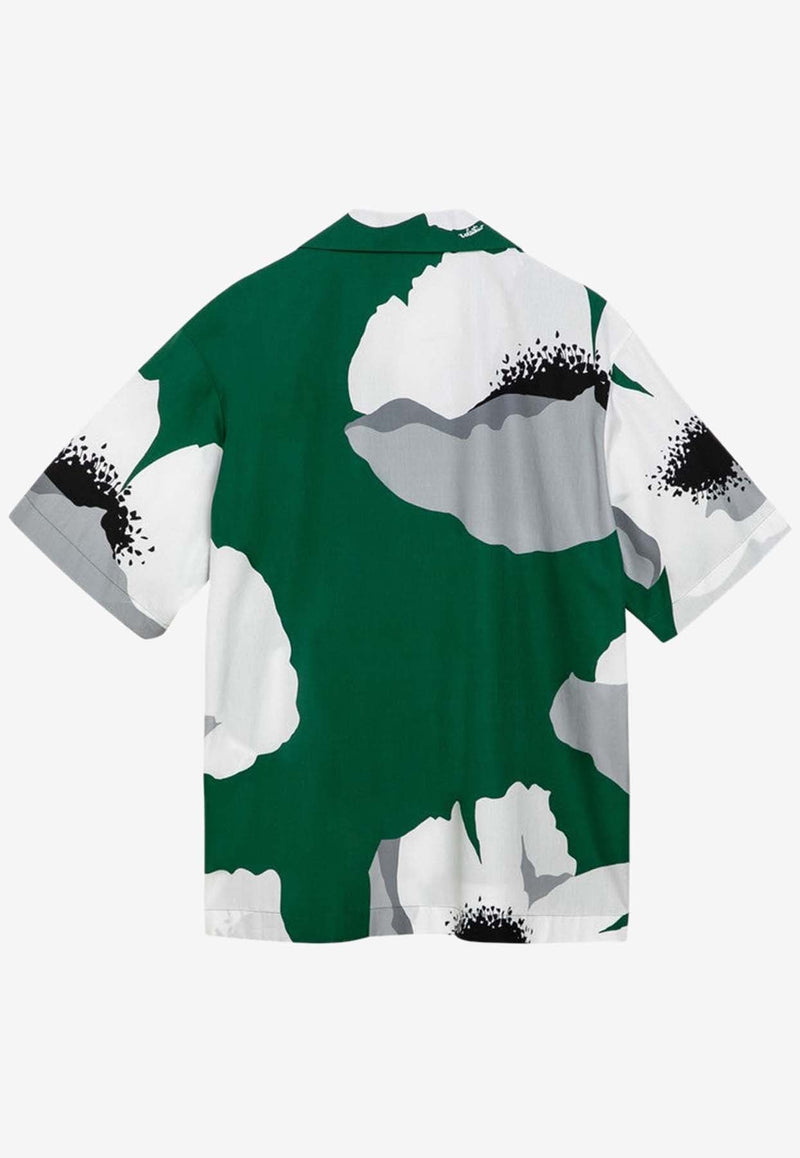 Flower Print Bowling Shirt