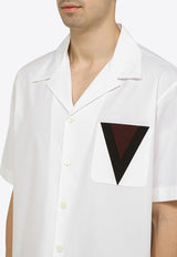 V Inlay Blowing Shirt