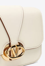 Small VLogo O'clock Leather Crossbody Bag