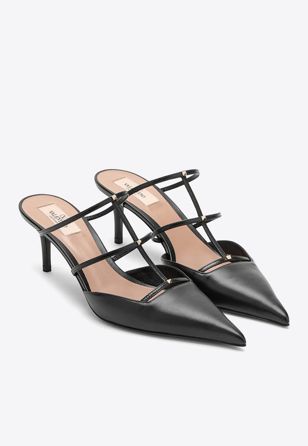 Wispy 60 Rockstud Leather Mules