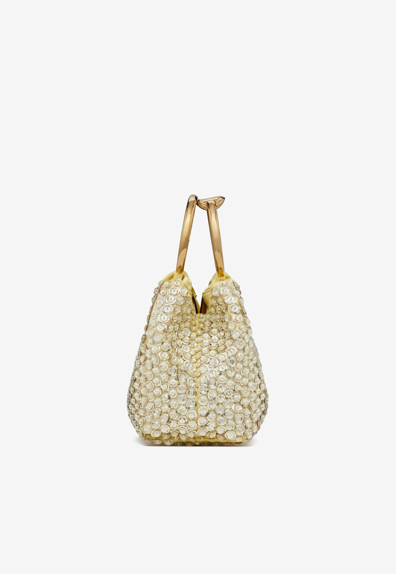 Small Carry Secrets Embellished Bucket Bag