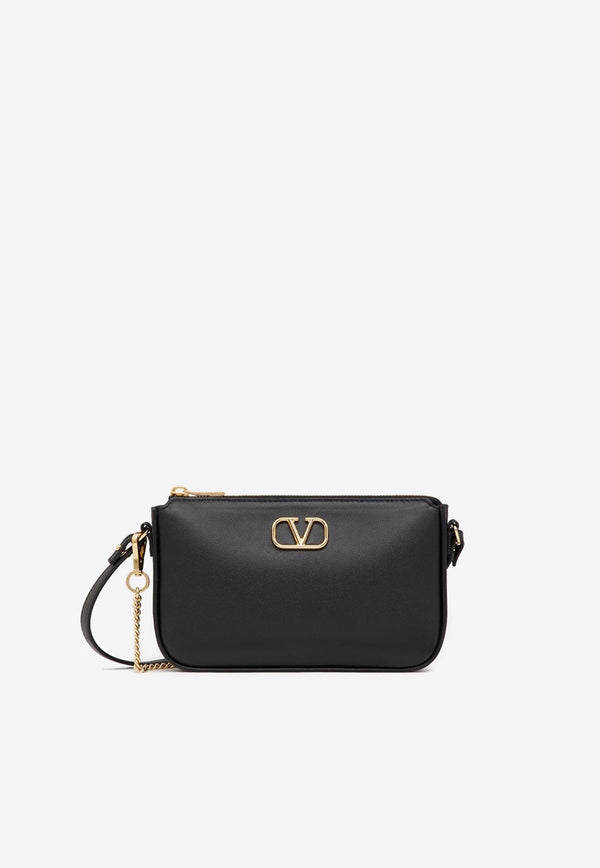 Leather VLogo Pouch