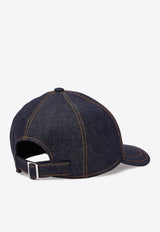 Gancini Patch Denim Baseball Cap