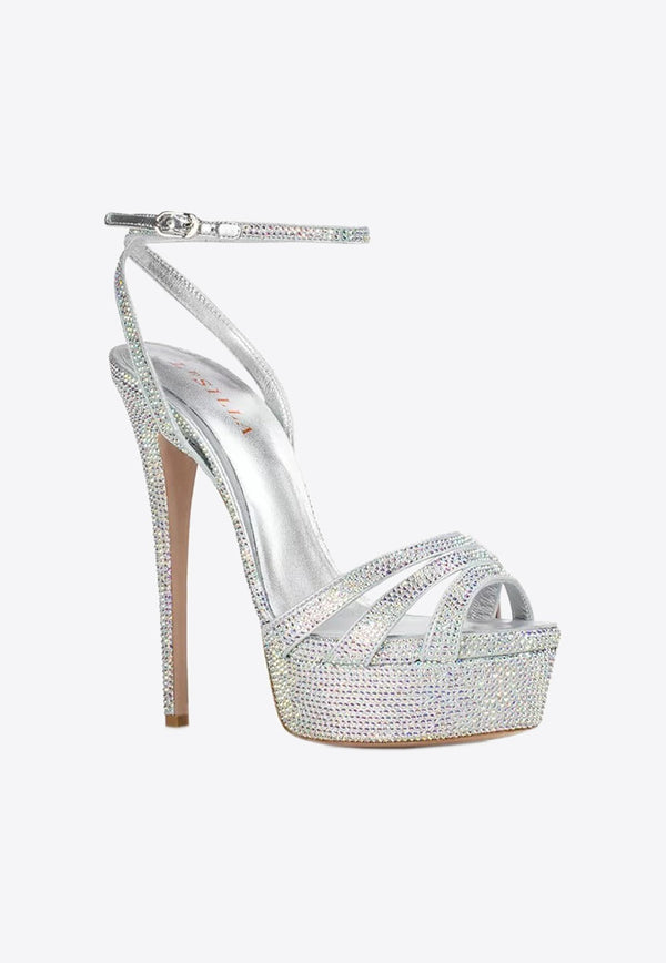 Lola 140 Retro Chick Crystal Platform Sandals