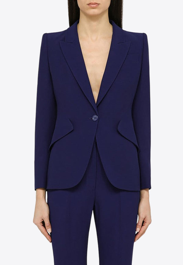 Single-Breasted Buttoned Blazer