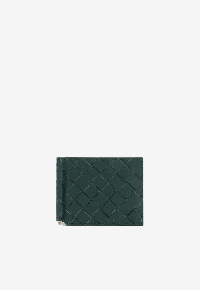 Intrecciato Leather Bi-Fold Wallet