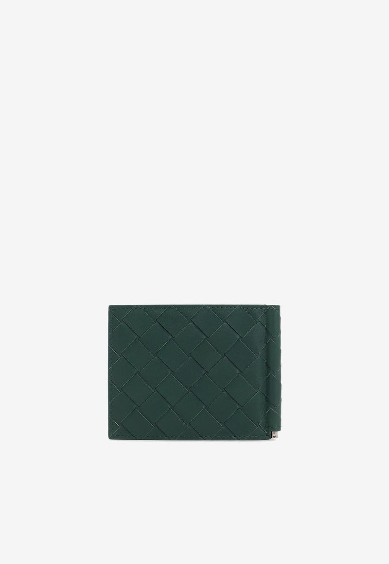 Intrecciato Leather Bi-Fold Wallet