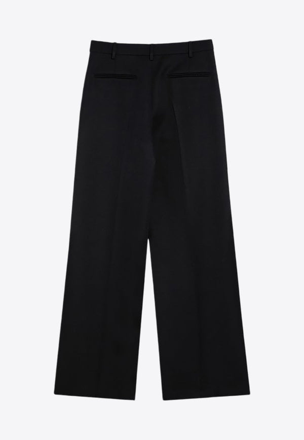 Wool Wide Tailored Pants