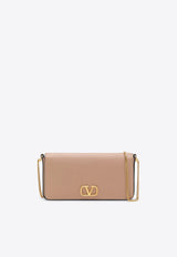 Signature VLogo Leather Crossbody Bag