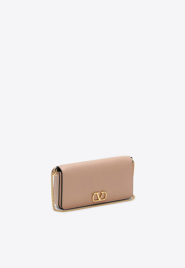 Signature VLogo Leather Crossbody Bag