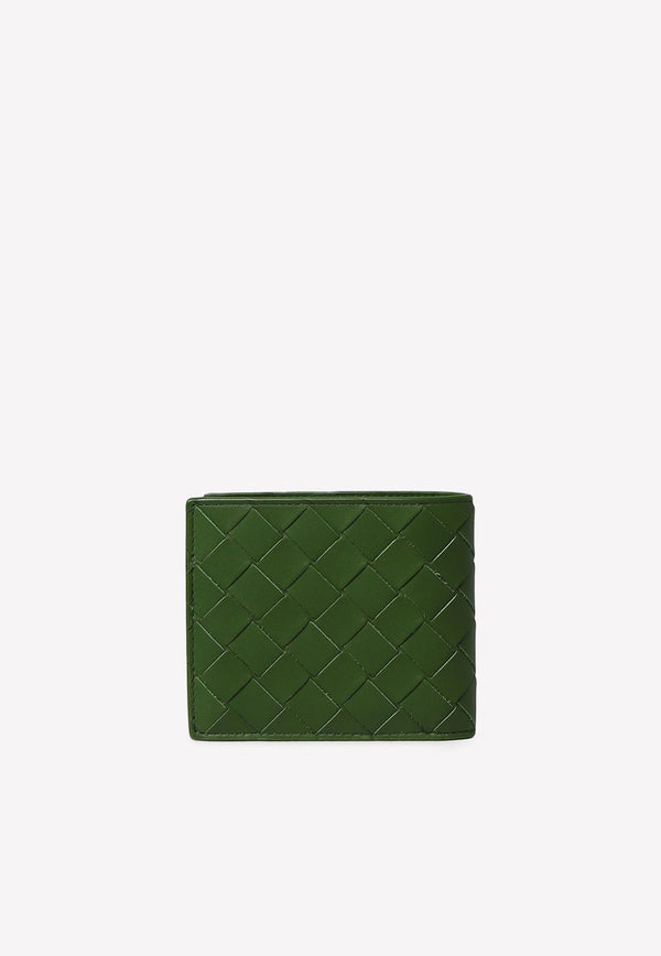 Intrecciato Leather Bi-Fold Wallet