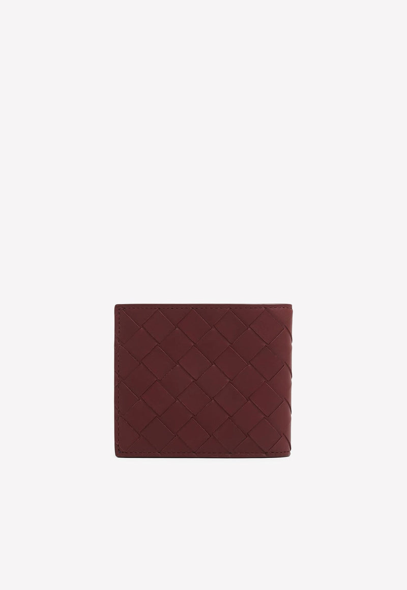 Intrecciato Leather Bi-Fold Wallet