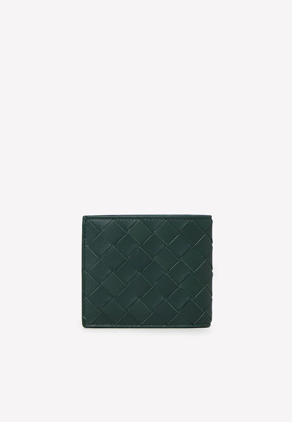 Intrecciato Leather Bi-Fold Wallet