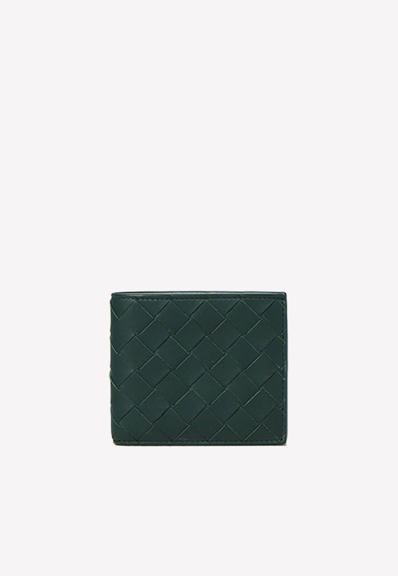 Intrecciato Leather Bi-Fold Wallet