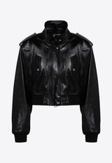 Kember Leather Bomber Jacket