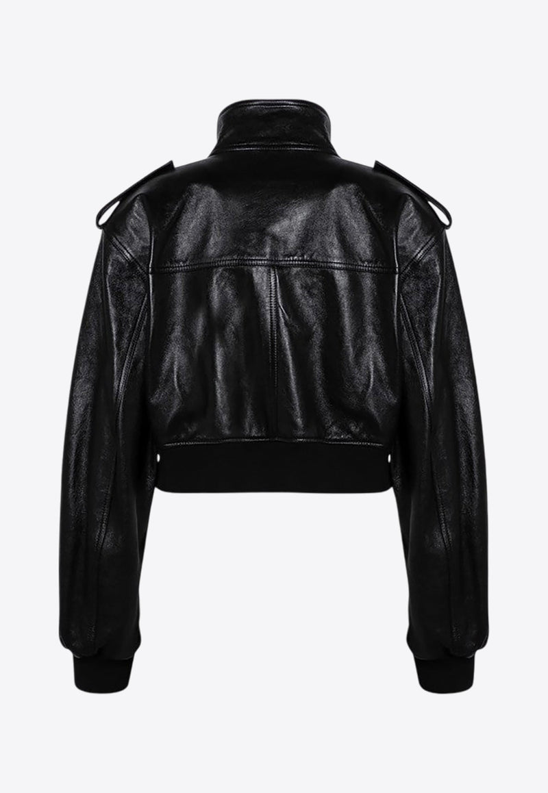 Kember Leather Bomber Jacket