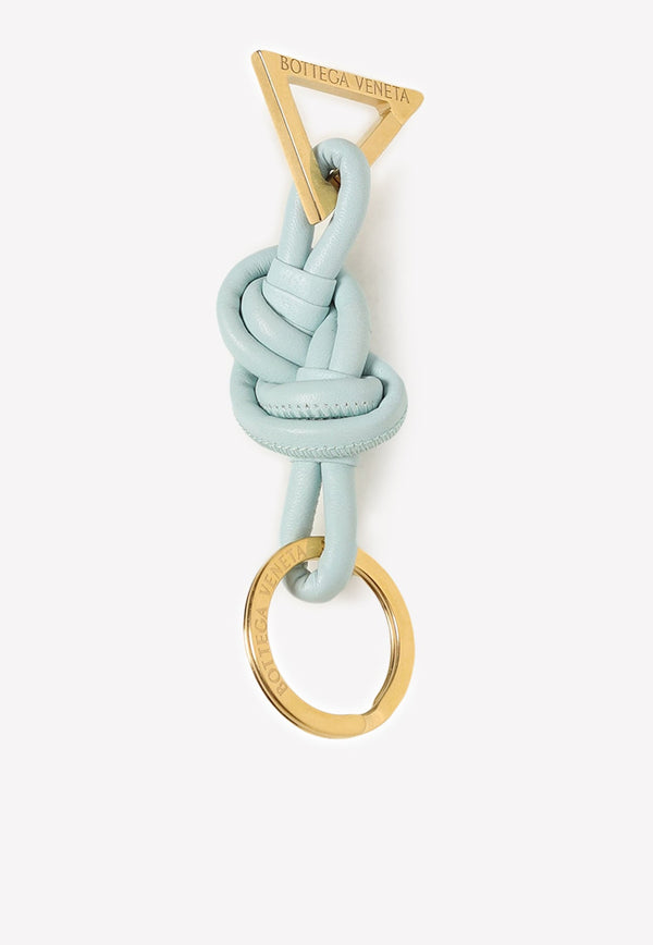 Knotted Key Ring in Lamb Leather