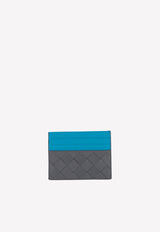 Dual Tone Intrecciato Leather Cardholder