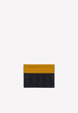 Dual Tone Intrecciato Leather Cardholder