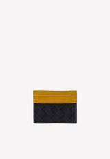 Dual Tone Intrecciato Leather Cardholder