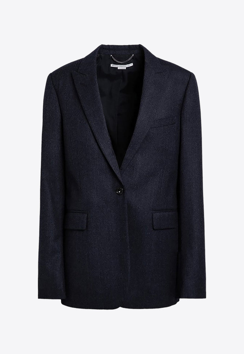 Single-Breasted Wool Blazer