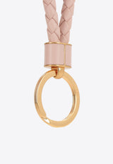 Intrecciato Leather Key Ring