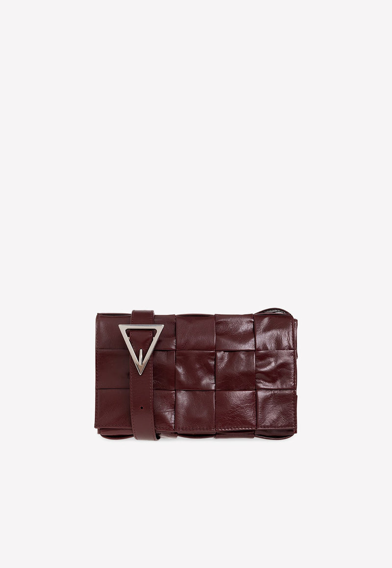 Intreccio Cassette Crossbody Bag in Calf Leather