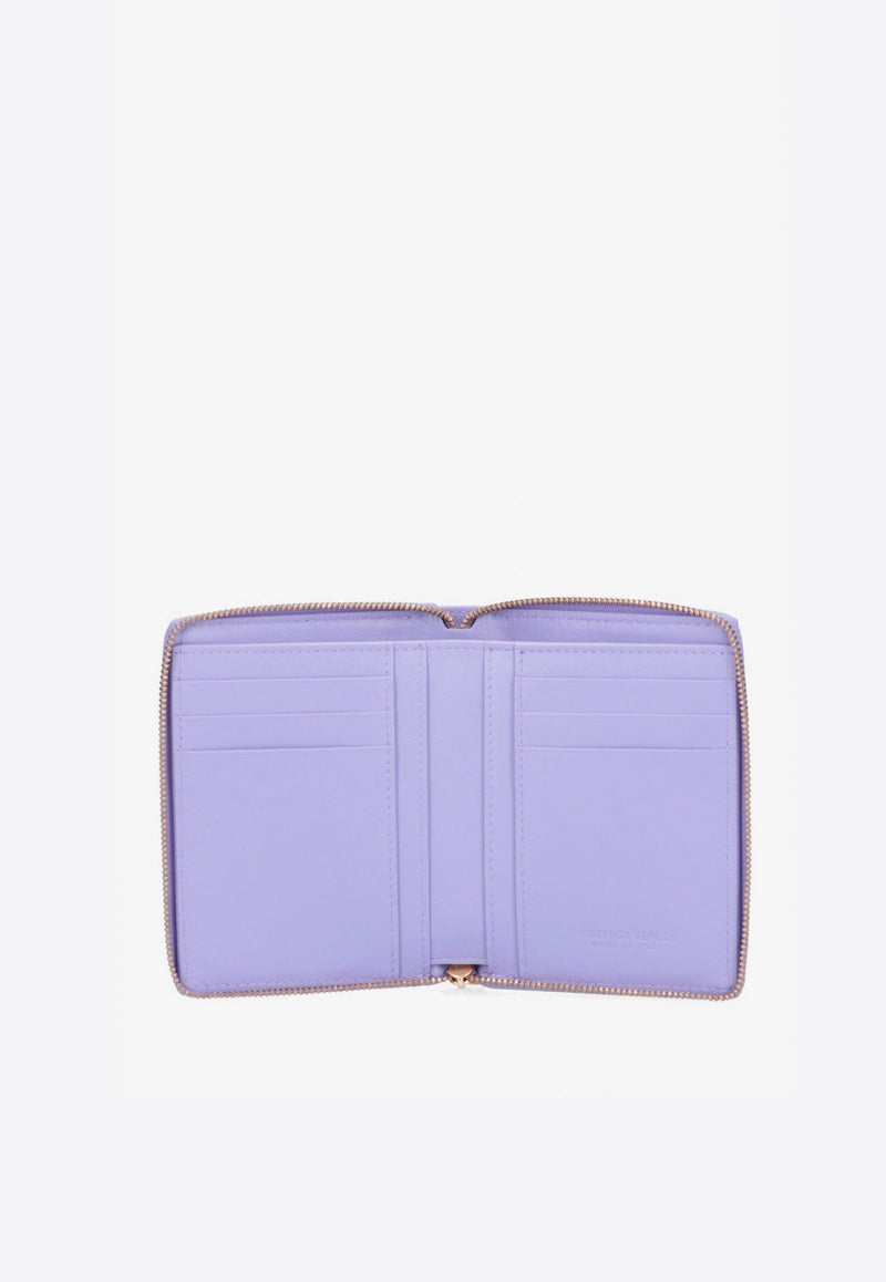 Zip-Around Wallet in Intreccio Nappa Leather