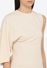 One-Shoulder Crewneck Top