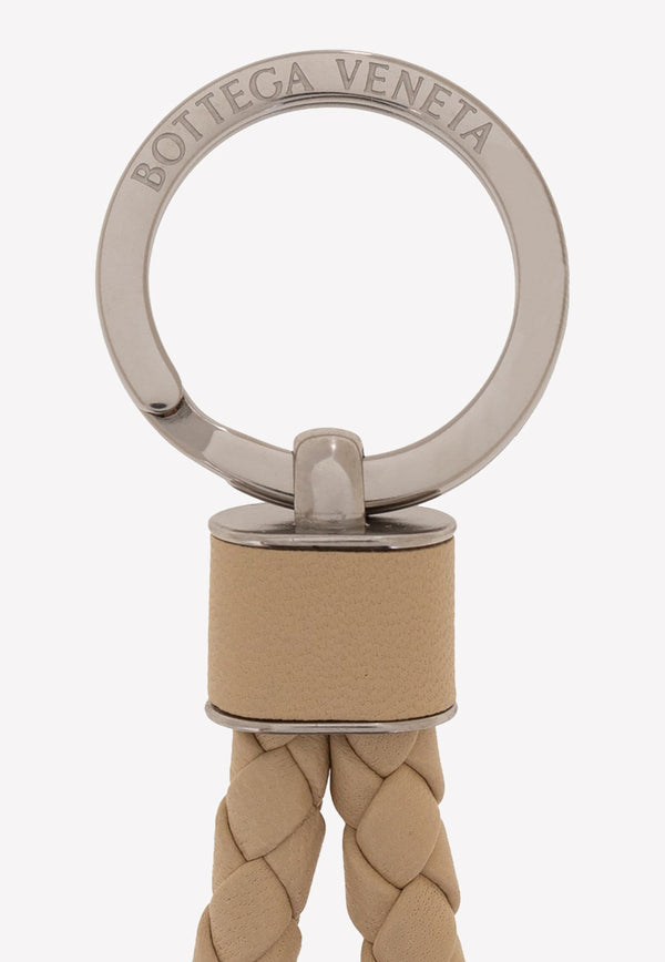 Intrecciato Leather Keyring