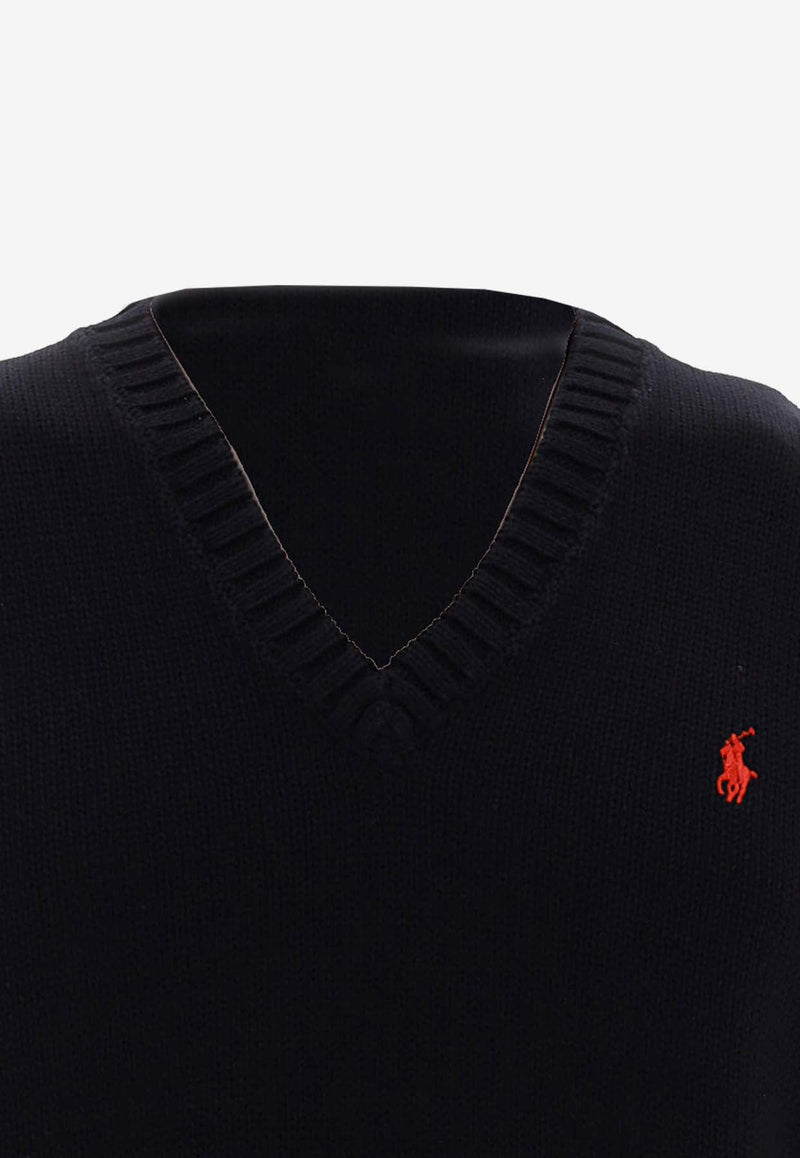 Logo Embroidered Sweater Vest